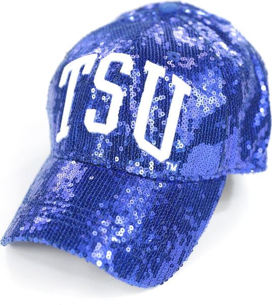 Big Boy Tennessee State Tigers S144 Ladies Sequins Cap [Royal Blue - Adjustable Size]