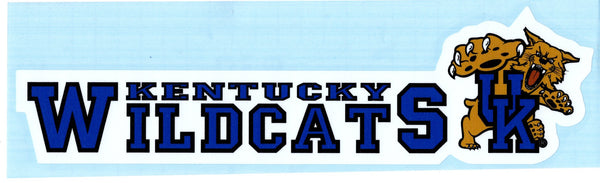 Kentucky Wildcats Logo Decal Sticker [White - 10"]
