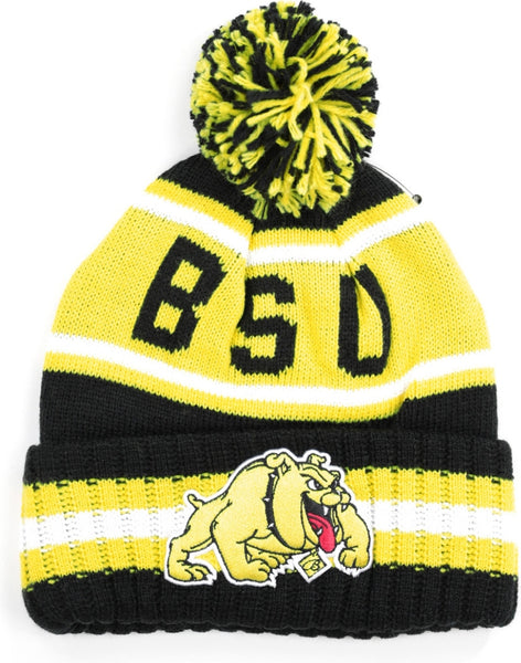 Big Boy Bowie State Bulldogs S254 Beanie With Ball [Black]