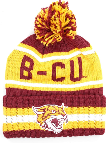 Big Boy Bethune-Cookman Wildcats S254 Beanie With Ball [Maroon]