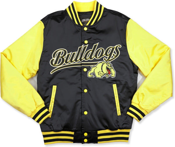 Big Boy Bowie State Bulldogs S7 Light Weight Mens Baseball Jacket [Black]