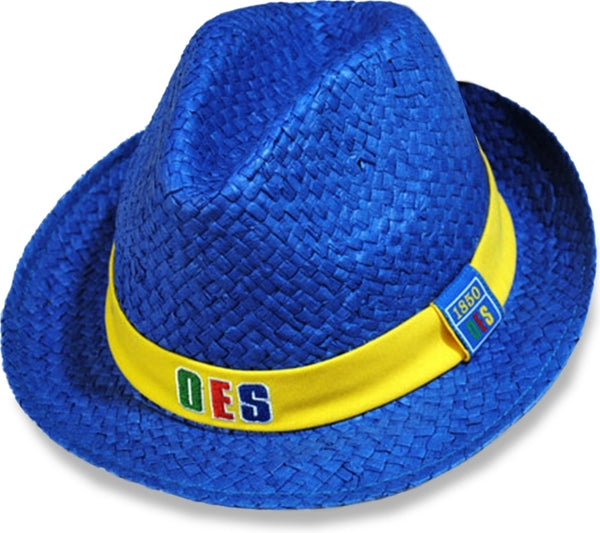 Big Boy Eastern Star Divine S141 Ladies Fedora Straw Hat [Royal Blue]