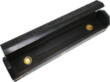 New Age Carved Coffin Brass Inlay Ash Catcher Incense Stick & Cone Holder [Black - 12"]