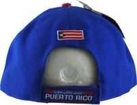 Big Boy Puerto Rico Latin Legacy S142 Mens Baseball Cap [Royal Blue - Adjustable Size]
