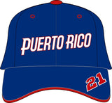 Big Boy Puerto Rico Latin Legacy S142 Mens Baseball Cap [Royal Blue - Adjustable Size]