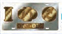Iota Phi Theta Ow-Ow Mirror Insert Car Tag License Plate [Silver - Car or Truck]