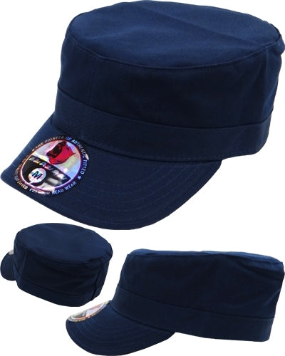 Castro Military Fitted Mens Cadet Cap [Navy Blue]