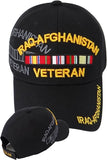 Iraq-Afghanistan Veteran Ribbon Shadow Mens Cap [Black - Adjustable Size - Baseball Cap]