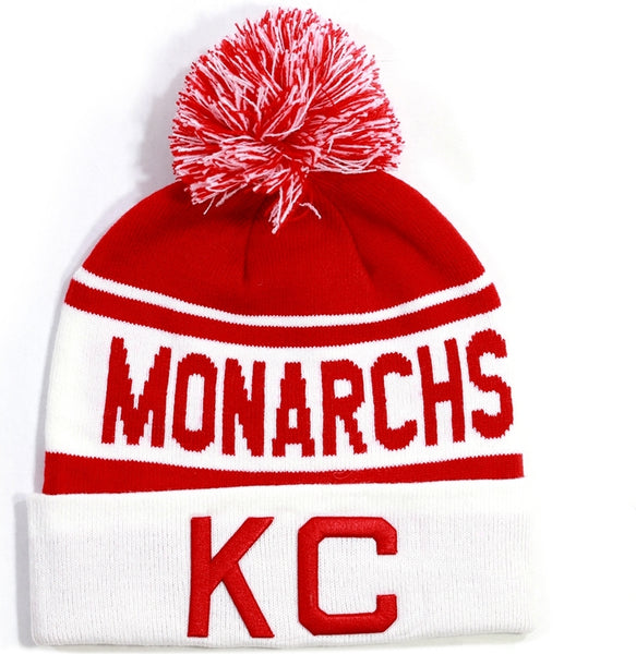 Big Boy Kansas City Monarchs S245 Beanie With Ball [Red/White]