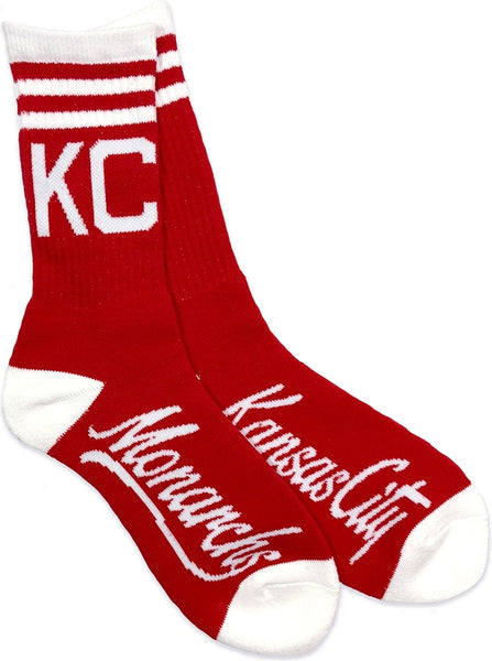 Big Boy Kansas City Monarchs S1 Mens Athletic Socks [Red]