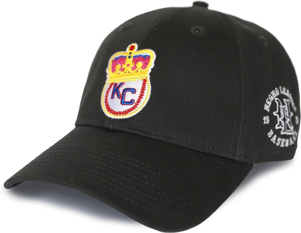Big Boy Kansas City Monarchs S141 Mens Cotton Ball Cap [Black - Adjustable Size]