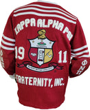 Buffalo Dallas Kappa Alpha Psi Cardigan Sweater [Crimson Red]