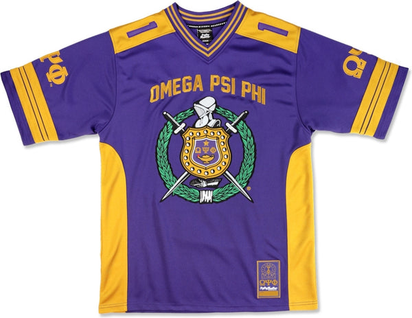 Big Boy Omega Psi Phi Divine 9 S15 Mens Football Jersey [Purple]