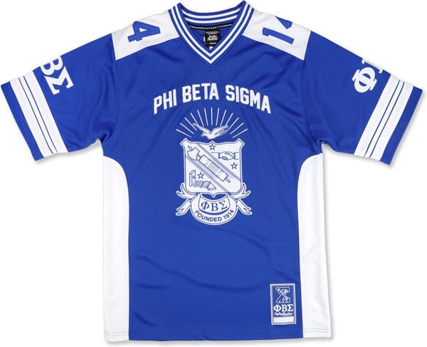 Big Boy Phi Beta Sigma Divine 9 S15 Mens Football Jersey [Royal Blue]