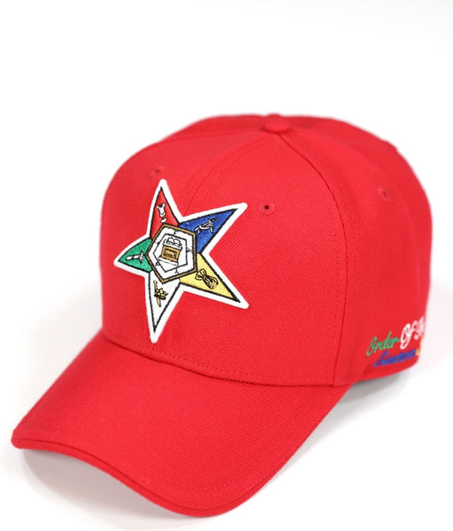 Big Boy Eastern Star Divine S143 Ladies Cap [Red - Adjustable Size]