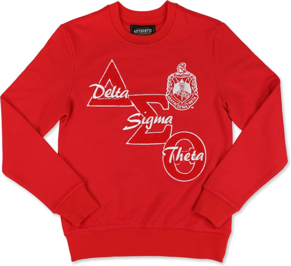 Big Boy Delta Sigma Theta Divine 9 S2 Womens Sweatshirt [Red]