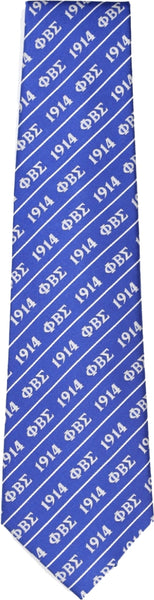 Big Boy Phi Beta Sigma Divine 9 S3 Neck Tie [Royal Blue]