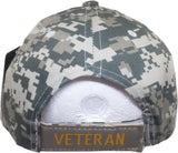 Iraq-Afghanistan Veteran Ribbon Shadow Mens Cap [Black - Adjustable Size - Baseball Cap]