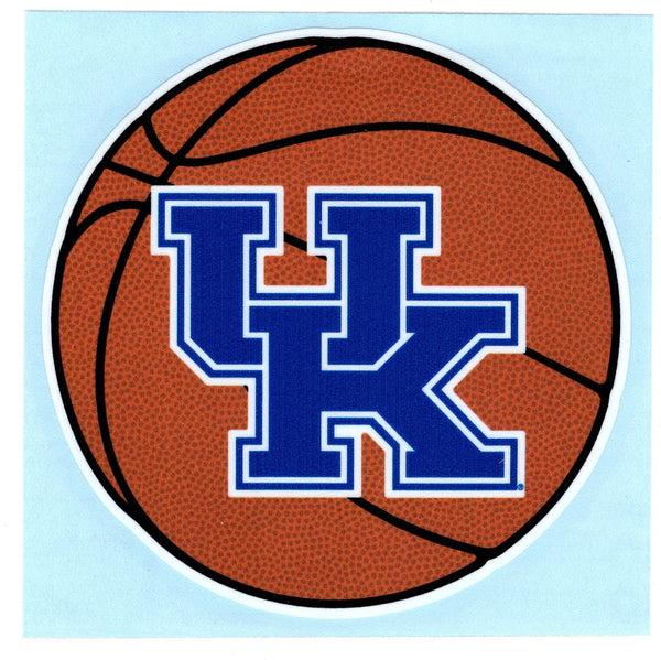 University of Kentucky Basketball UK Logo Decal Sticker [White]