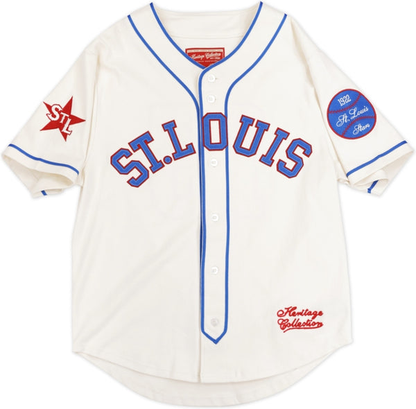 Big Boy St. Louis Stars S2 Heritage Mens Baseball Jersey [Ivory White]