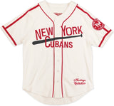 Big Boy New York Cubans S2 Heritage Mens Baseball Jersey [Ivory White]