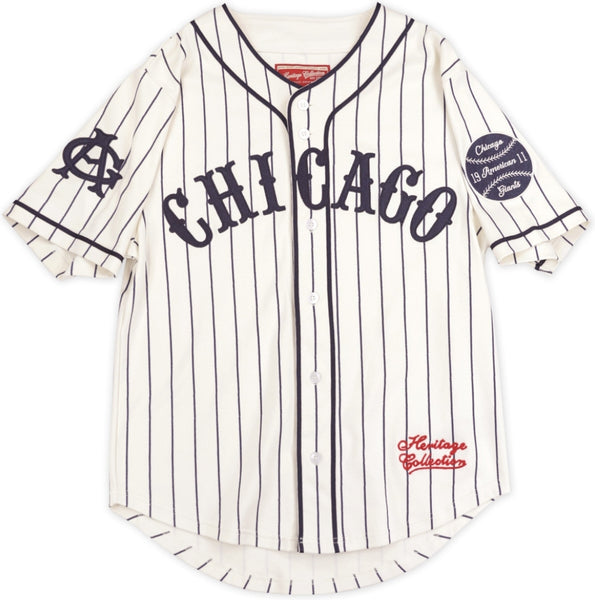 Big Boy Chicago American Giants S2 Heritage Mens Baseball Jersey [Ivory White]