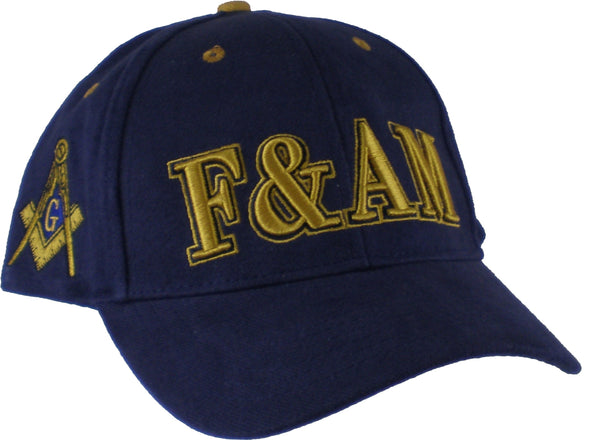 Buffalo Dallas Prince Hall Mason F&AM Baseball Cap [Blue - Adjustable Size]