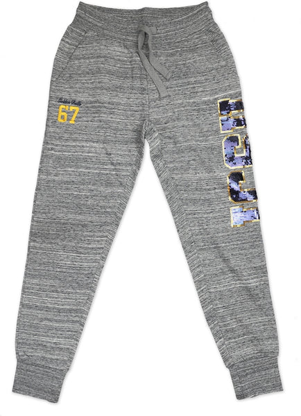 Big Boy Johnson C. Smith Golden Bulls Ladies Jogger Sweatpants [Grey]