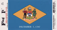 Innovative Ideas Flag It Delaware State Flag Self Adhesive Vinyl Decal [Blue]