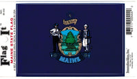 Innovative Ideas Flag It Maine State Flag Self Adhesive Vinyl Decal [Dark Blue]