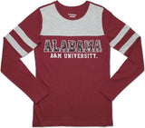 Big Boy Alabama A&M Bulldogs Ladies Long Sleeve Tee [Maroon]