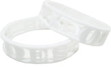 Eastern Star 3D Cut Out Silicone Bracelet [White]