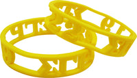 Sigma Gamma Rho 3D Cut Out Silicone Bracelet [Yellow]