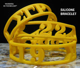 Sigma Gamma Rho 3D Cut Out Silicone Bracelet [Yellow]