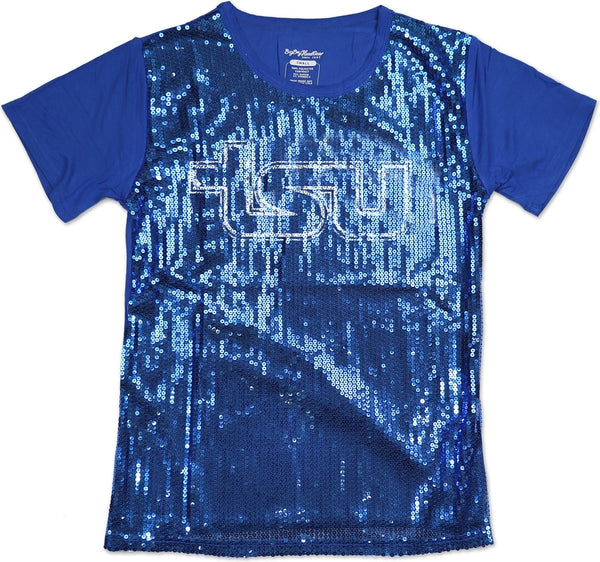 Big Boy Tennessee State Tigers S3 Ladies Sequins Tee [Royal Blue]