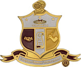 Kappa Alpha Psi Shield Die-Cut Car Badge [Red]