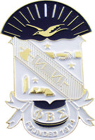 Phi Beta Sigma Shield Die-Cut Car Badge [Blue]