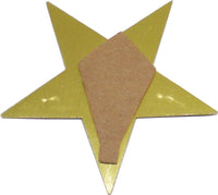 Eastern Star Symbol Die-Cut Car Badge [White]