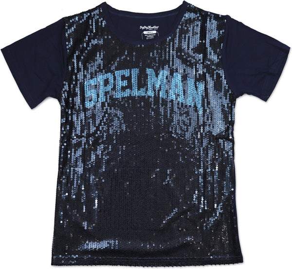 Big Boy Spelman College S3 Ladies Sequins Tee [Navy Blue]