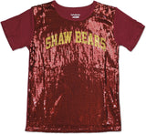 Big Boy Shaw Bears S3 Ladies Sequins Tee [Maroon]