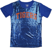 Big Boy Savannah State Tigers S3 Ladies Sequins Tee [Royal Blue]