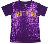 Big Boy Prairie View A&M Panthers S3 Ladies Sequins Tee [Purple]