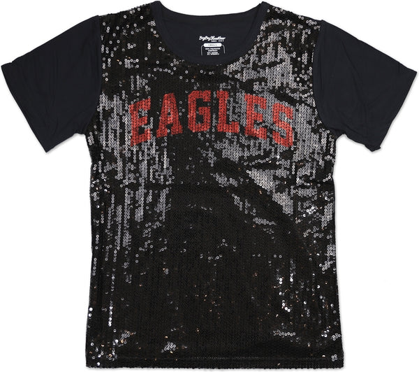 Big Boy North Carolina Central Eagles S3 Ladies Sequins Tee [Black]