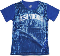 Big Boy Elizabeth City State Vikings S3 Ladies Sequins Tee [Royal Blue]