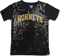 Big Boy Alabama State Hornets S3 Ladies Sequins Tee [Black]