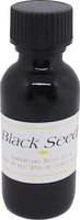 100% Pure Cold Pressed Black Seed Essential Oil [Black - 1 oz. - Brown Amber Glass - Regular Cap]