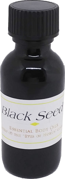 100% Pure Cold Pressed Black Seed Essential Oil [Black - 1 oz. - Brown Amber Glass - Regular Cap]