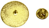 Shriner Are You A Turtle Round Lapel Pin [Gold]