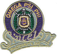 Omega Psi Phi Fraternity, Inc. Since 1911 Iron-On Patch [Purple]