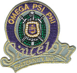 Omega Psi Phi Fraternity, Inc. Since 1911 Iron-On Patch [Purple]